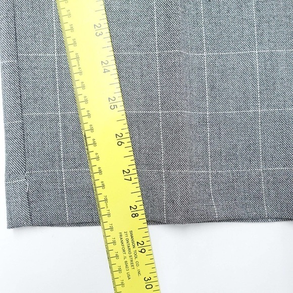 Briggs New York Dress Pants Women's 14 Gray Check Polyester Stretch High-Rise - Picture 5 of 8